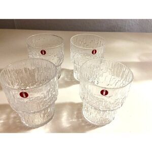 Iittala Paadar Shot Liquor Glasses Tapio Wirkkala Iceberg Icicle Set of 4
